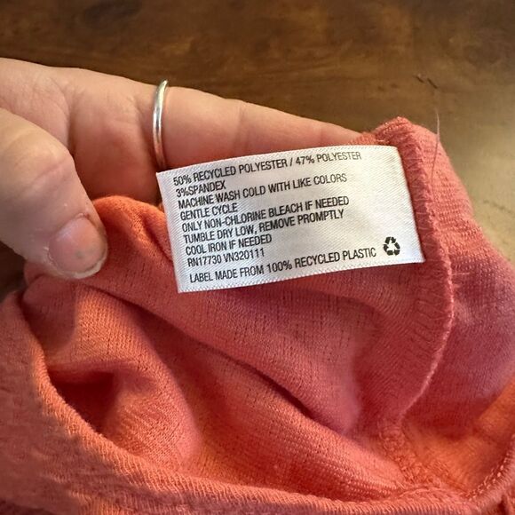 Wild Fable Womens Spaghetti Strap Cut Out Bodysuit Coral Pink NWOT Size L - Picture 9 of 12